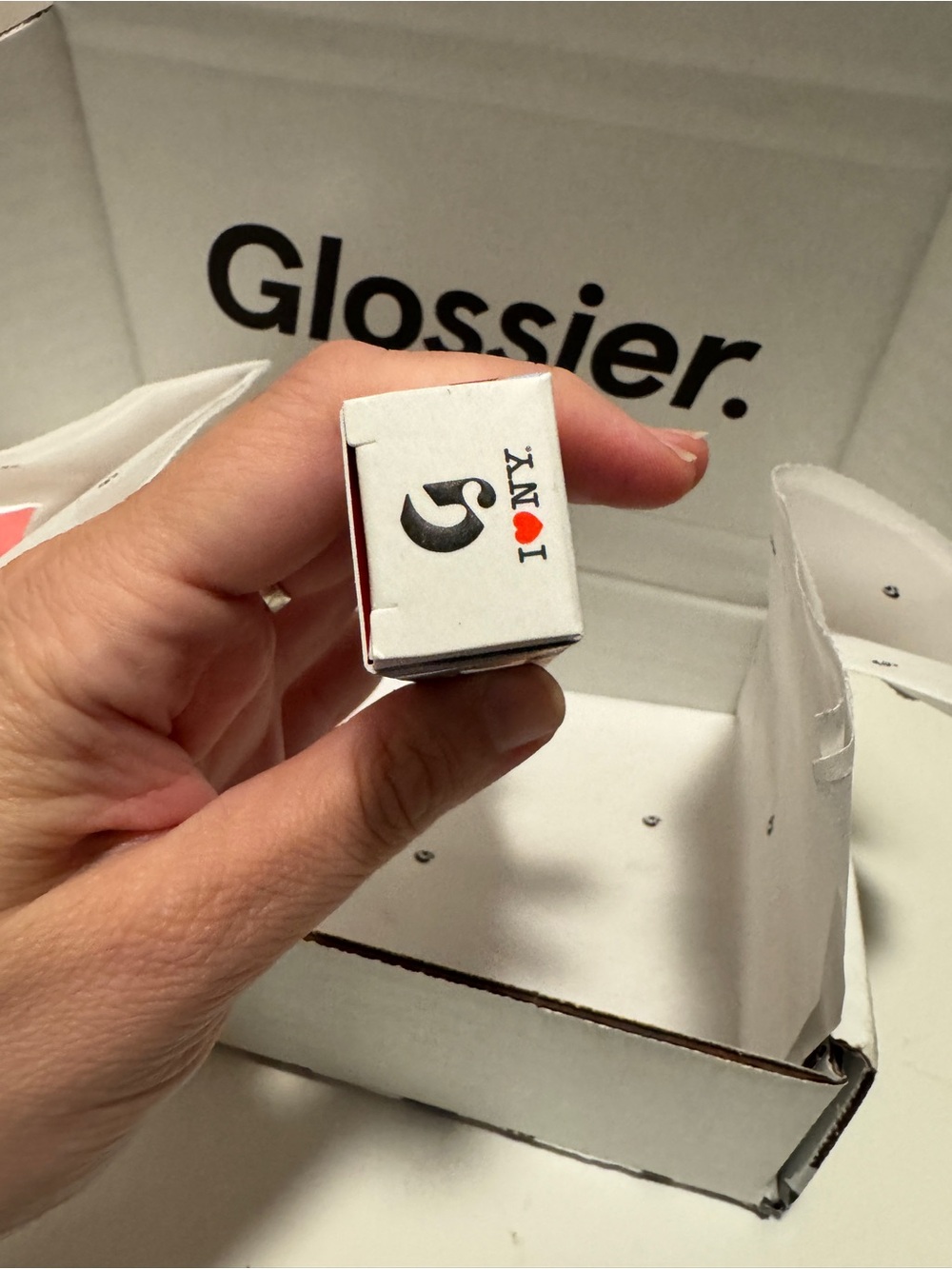 NIB GLOSSIER I ❤️ NY Bundle: Balm DotCom, Sticker Sheet, Keychain, Sticker Pack - Picture 10 of 12